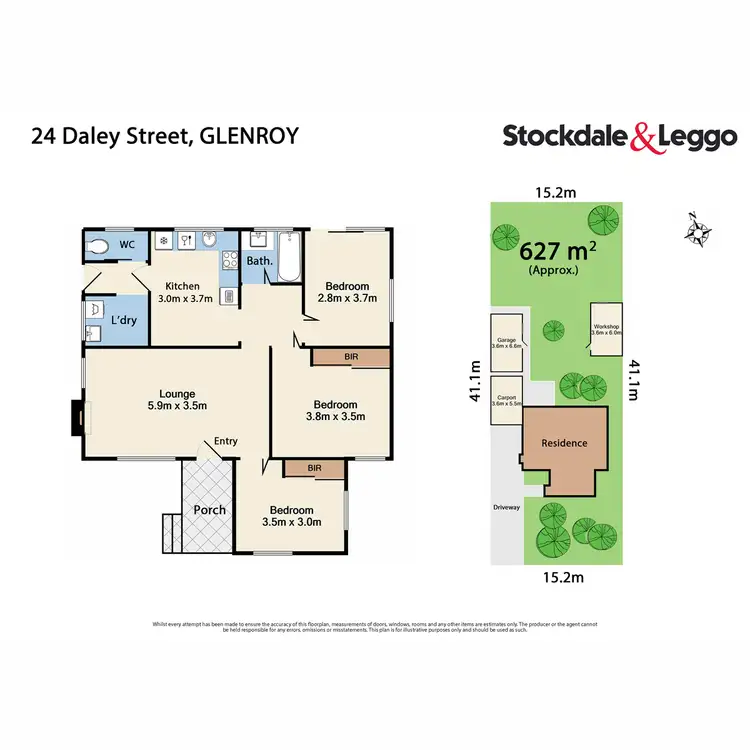 Floorplan of Homely house listing, 24 Daley Street, Glenroy VIC 3046