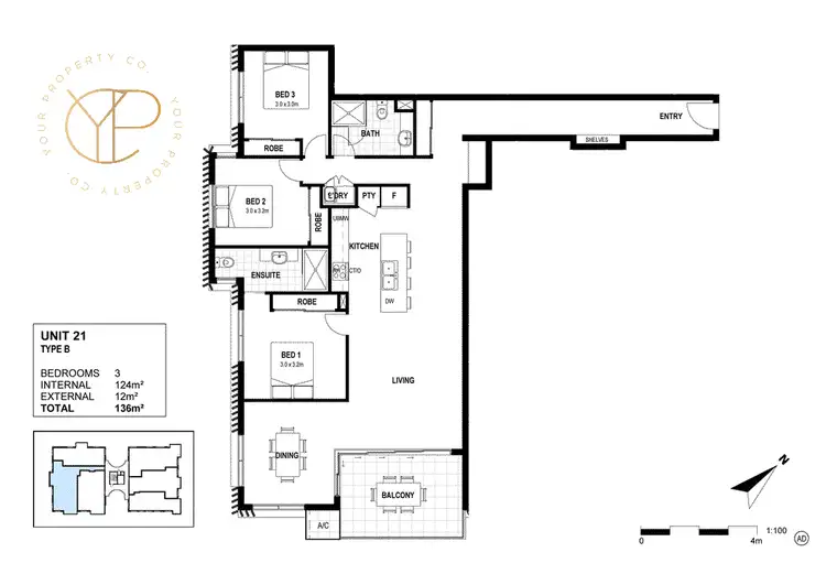 Floorplan of Homely unit listing, 21/26-28 Picnic Point Esplanade, Maroochydore QLD 4558