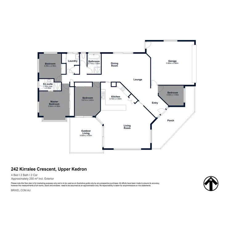Floorplan of Homely house listing, 242 Kirralee Crescent, Upper Kedron QLD 4055