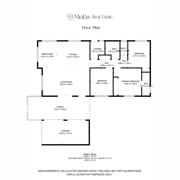 Floorplan of Homely house listing, 27 Bella Vista Avenue, Belvedere QLD 4860