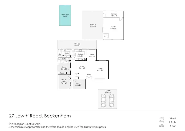 Floorplan of Homely house listing, 27 Lowth Road, Beckenham WA 6107
