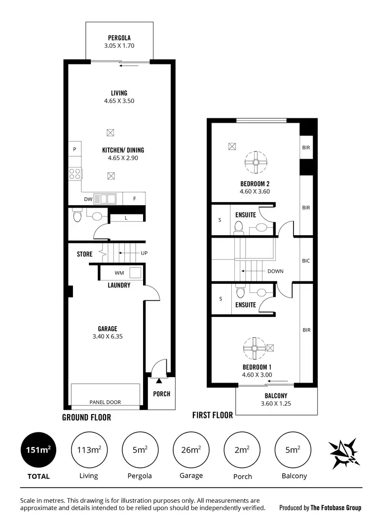 Floorplan of Homely townhouse listing, 7 Caversham Lane, Woodville West SA 5011