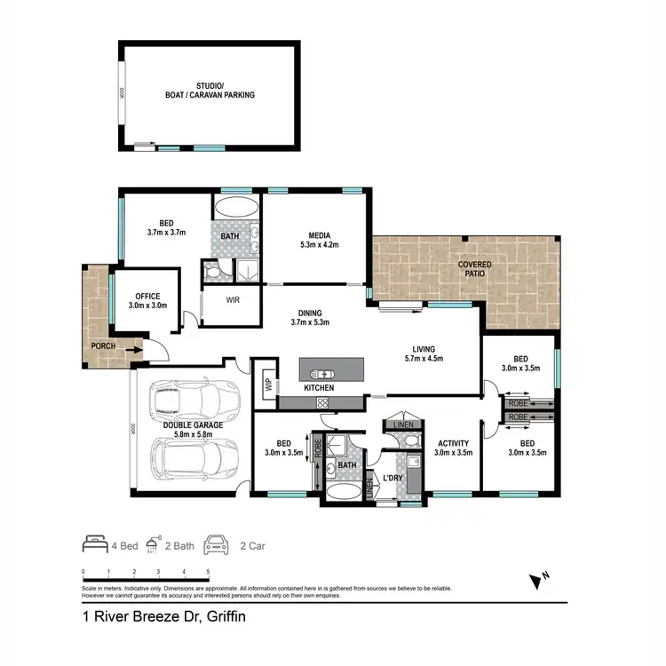 Floorplan of Homely house listing, 1 River Breeze Drive, Griffin QLD 4503