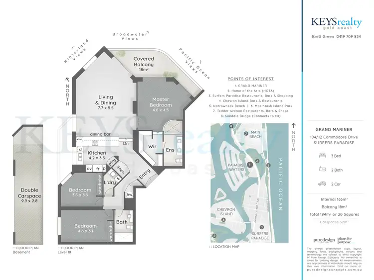 Floorplan of Homely apartment listing, 104/12 Commodore Drive, Paradise Waters QLD 4217