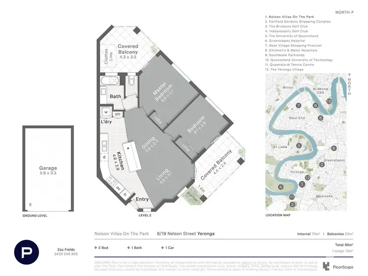 Floorplan of Homely unit listing, 8/19 Nelson Street, Yeronga QLD 4104
