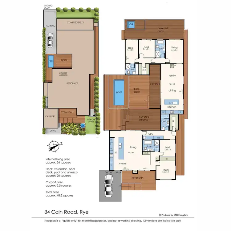 Floorplan of Homely house listing, 34 Cain Road, Rye VIC 3941