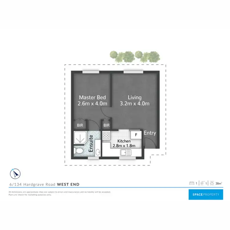 Floorplan of Homely apartment listing, 13/134 Hardgrave Road, West End QLD 4101