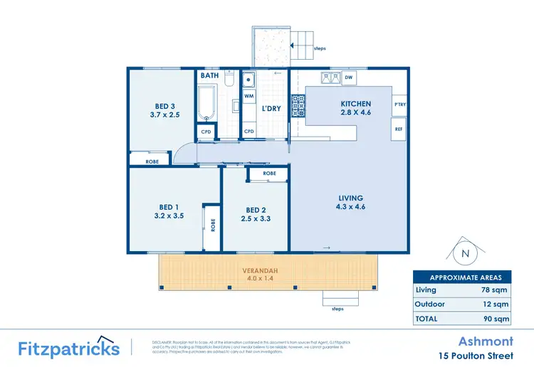 Floorplan of Homely house listing, 15 Poulton Street, Ashmont NSW 2650