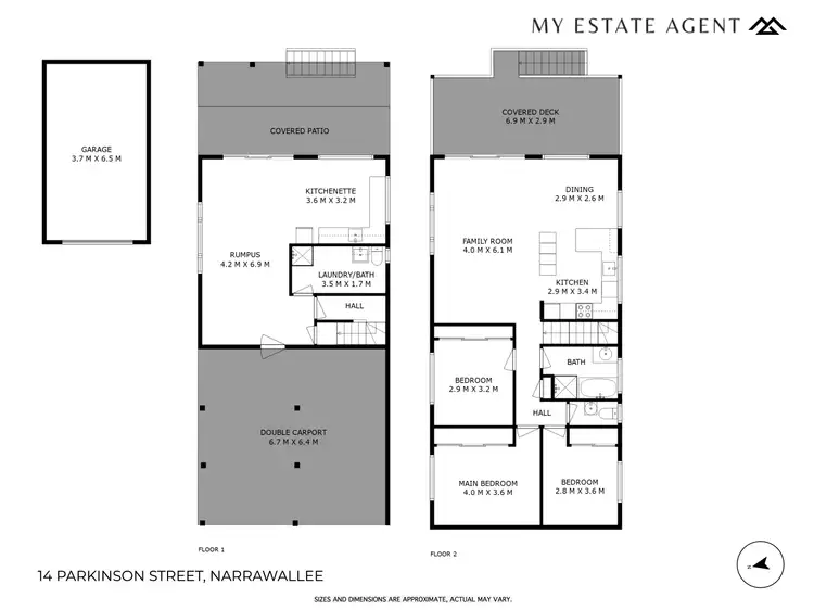 Floorplan of Homely house listing, 14 Parkinson Street, Narrawallee NSW 2539