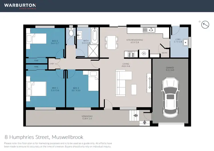 Floorplan of Homely house listing, 8 Humphries Street, Muswellbrook NSW 2333