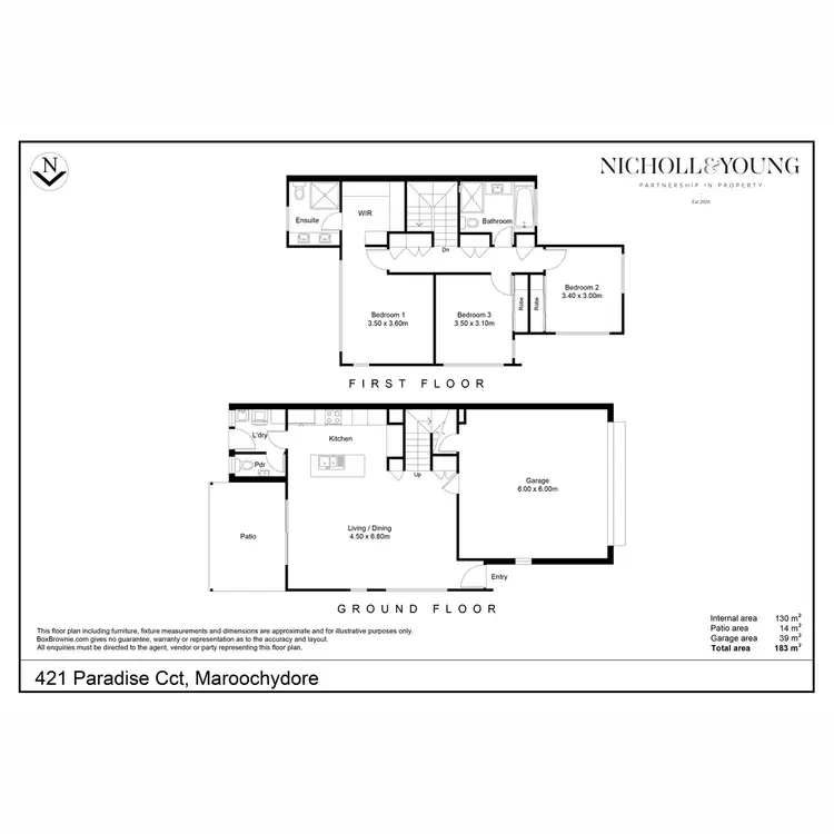 Floorplan of Homely townhouse listing, 421 Paradise Circuit, Maroochydore QLD 4558