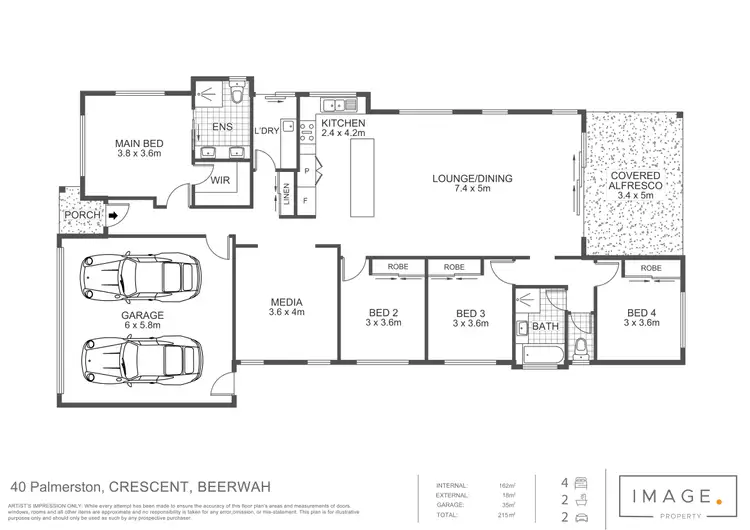 Floorplan of Homely house listing, 40 Palmerston Crescent, Beerwah QLD 4519