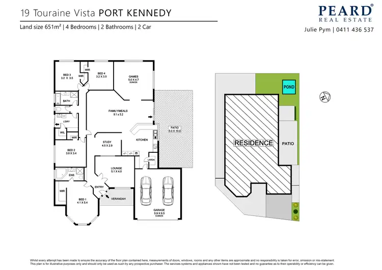 Floorplan of Homely house listing, 19 Touraine Vista, Port Kennedy WA 6172