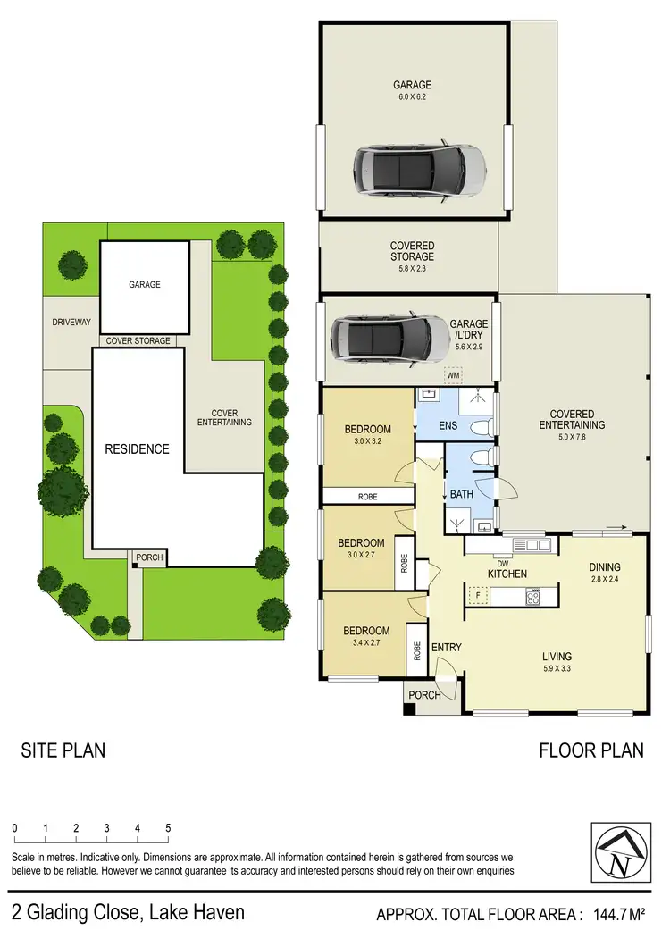 Floorplan of Homely house listing, 2 Glading Close, Lake Haven NSW 2263
