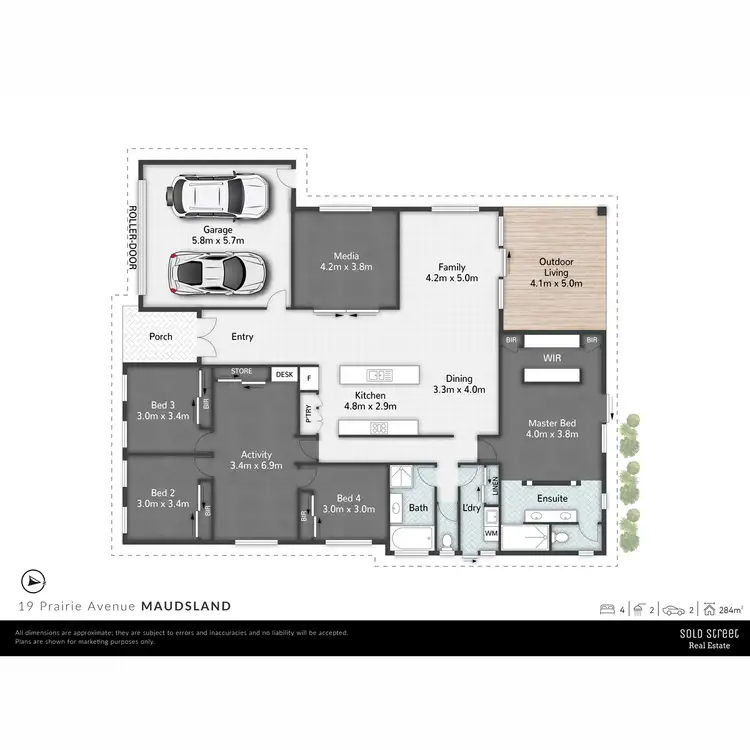 Floorplan of Homely house listing, 19 Prairie Avenue, Maudsland QLD 4210
