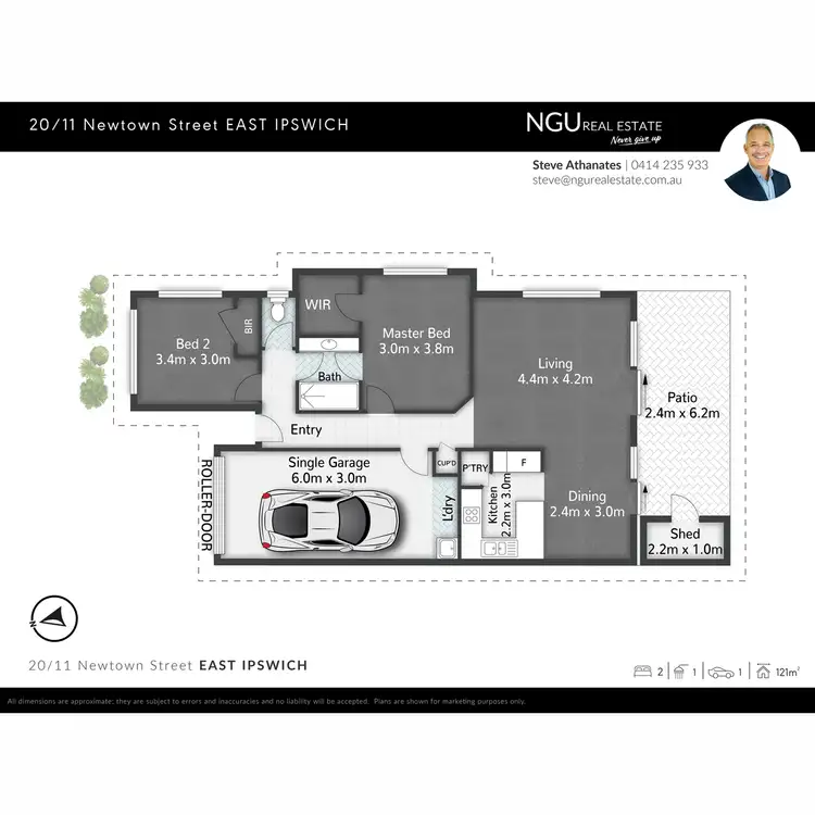 Floorplan of Homely unit listing, 20/11 Newtown Street, East Ipswich QLD 4305