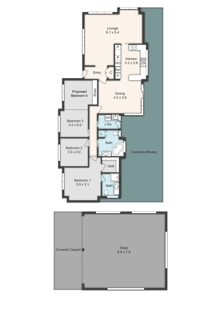 Floorplan of Homely house listing, 4 Camilla Close, Windella NSW 2320