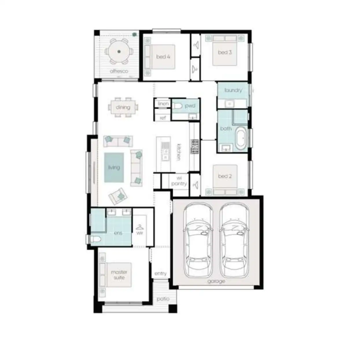 Floorplan of Homely house listing, Lot 543 (18) Camargo Circuit, Heddon Greta NSW 2321