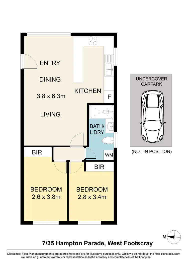 Floorplan of Homely apartment listing, 7/35 Hampton Parade, West Footscray VIC 3012