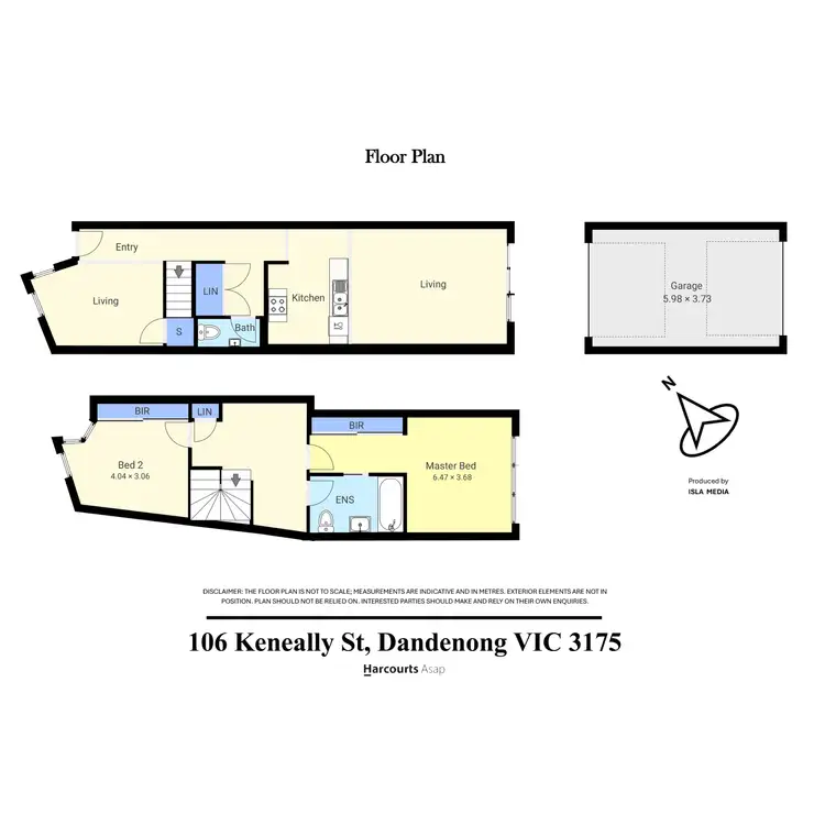 Floorplan of Homely townhouse listing, 106 Keneally Street, Dandenong VIC 3175