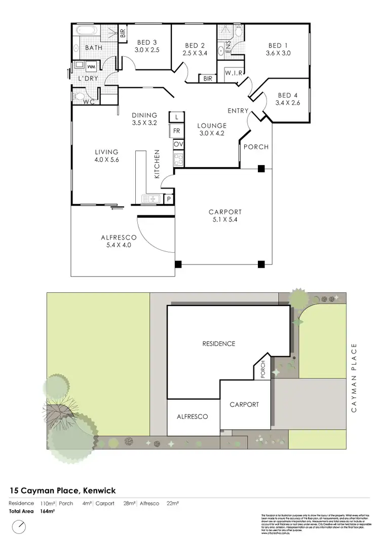Floorplan of Homely house listing, 15 Cayman Place, Kenwick WA 6107