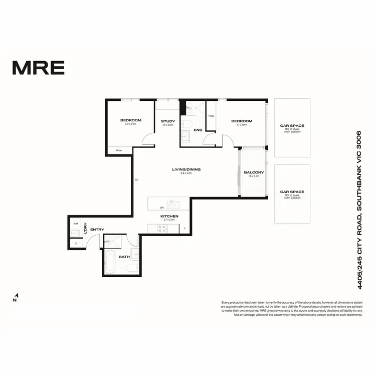Floorplan of Homely apartment listing, 4405/245 City Road, Southbank VIC 3006