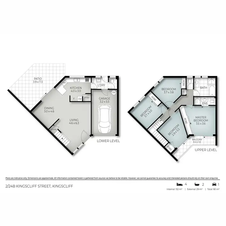 Floorplan of Homely townhouse listing, 2/24B Kingscliff Street, Kingscliff NSW 2487