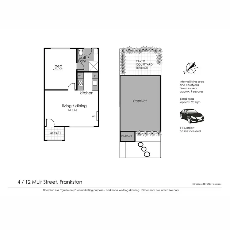 Floorplan of Homely unit listing, 4/12 Muir Street, Frankston VIC 3199