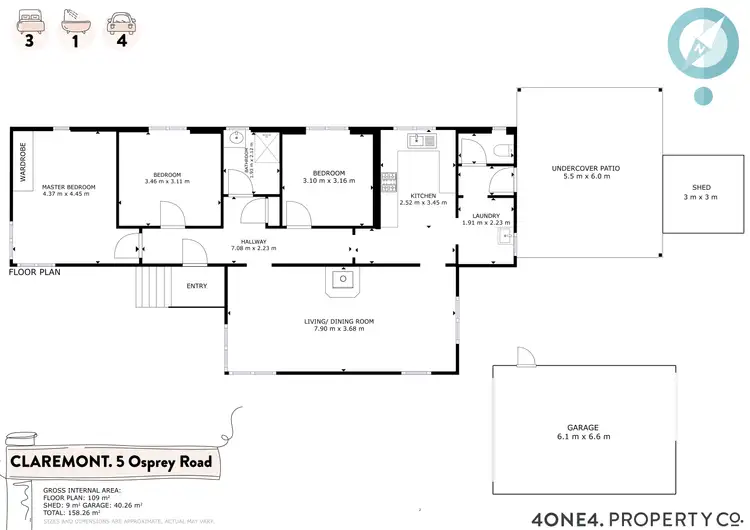 Floorplan of Homely house listing, 5 Osprey Road, Claremont TAS 7011