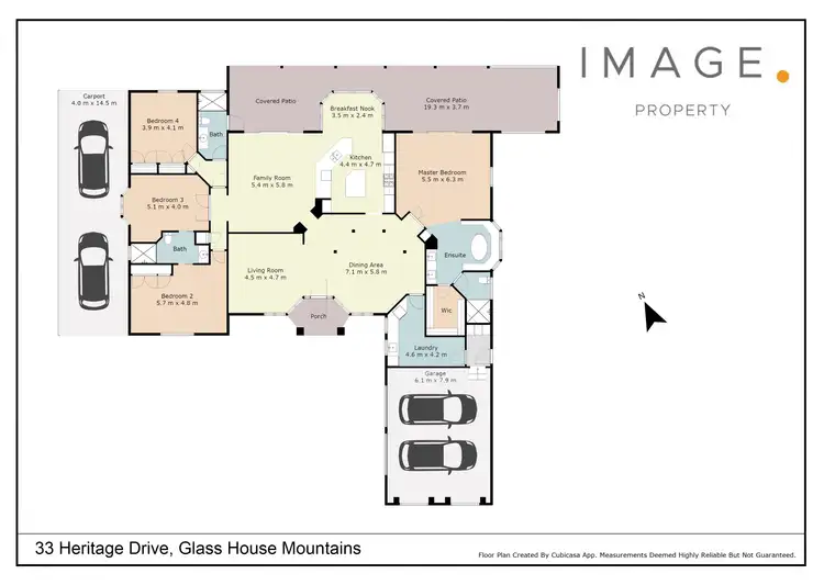 Floorplan of Homely house listing, 33 Heritage Drive, Glass House Mountains QLD 4518