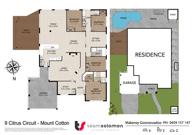 Floorplan of Homely house listing, 9 Citrus Circuit, Mount Cotton QLD 4165