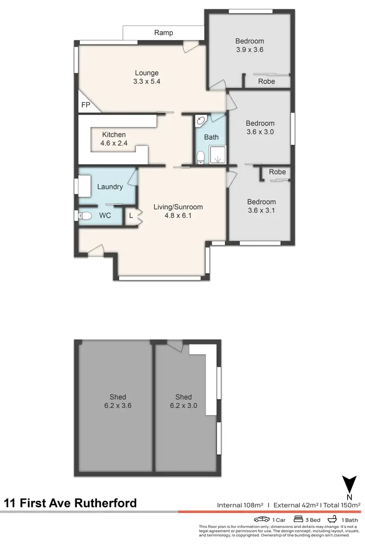 Floorplan of Homely house listing, 11 First Avenue, Rutherford NSW 2320