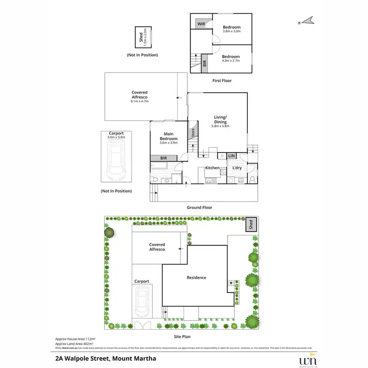Floorplan of Homely house listing, 2A Walpole Street, Mount Martha VIC 3934