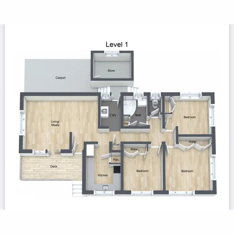 Floorplan of Homely house listing, 28 Aubigny Road, Oakey QLD 4401