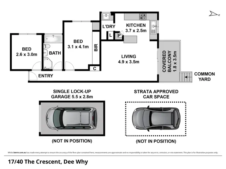 Floorplan of Homely apartment listing, 17/40 The Crescent, Dee Why NSW 2099