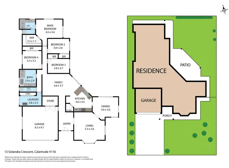 Floorplan of Homely house listing, 13 Solandra Crescent, Calamvale QLD 4116