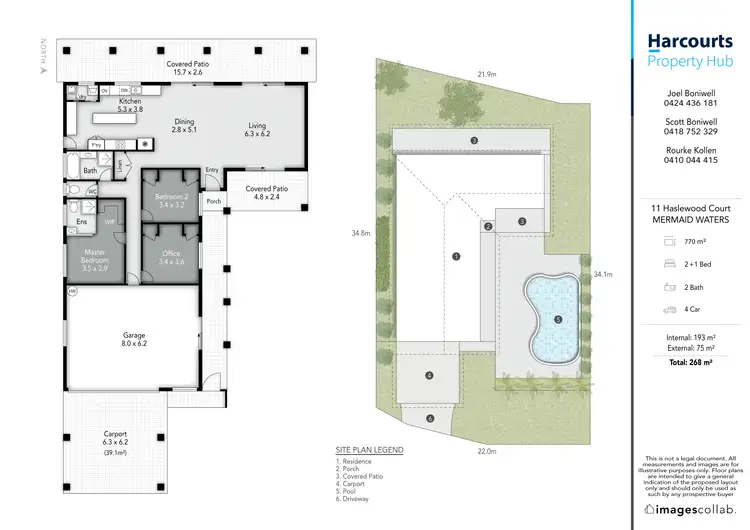 Floorplan of Homely house listing, 11 Haslewood Court, Mermaid Waters QLD 4218