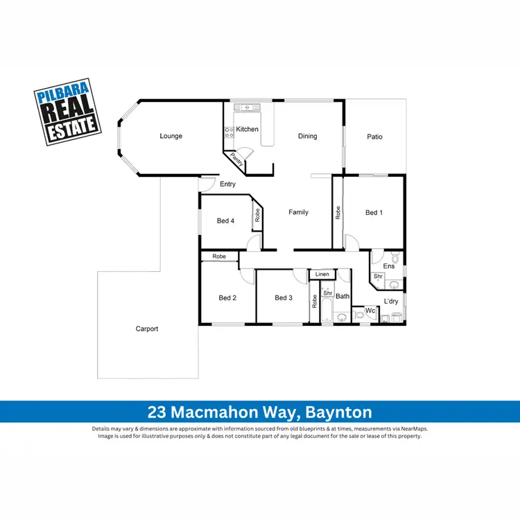 Floorplan of Homely house listing, 23 Macmahon Way, Baynton WA 6714