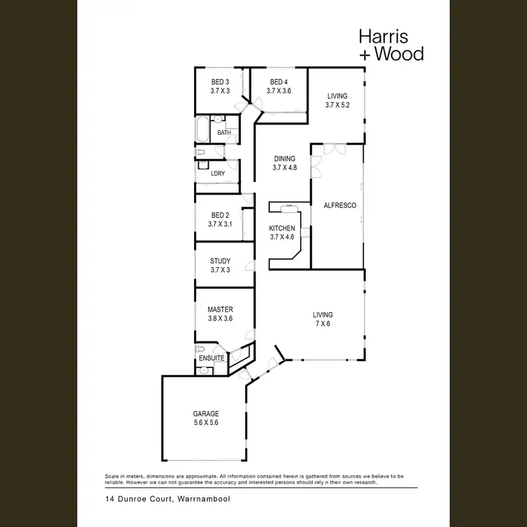 Floorplan of Homely house listing, 14 Dunroe Court, Warrnambool VIC 3280