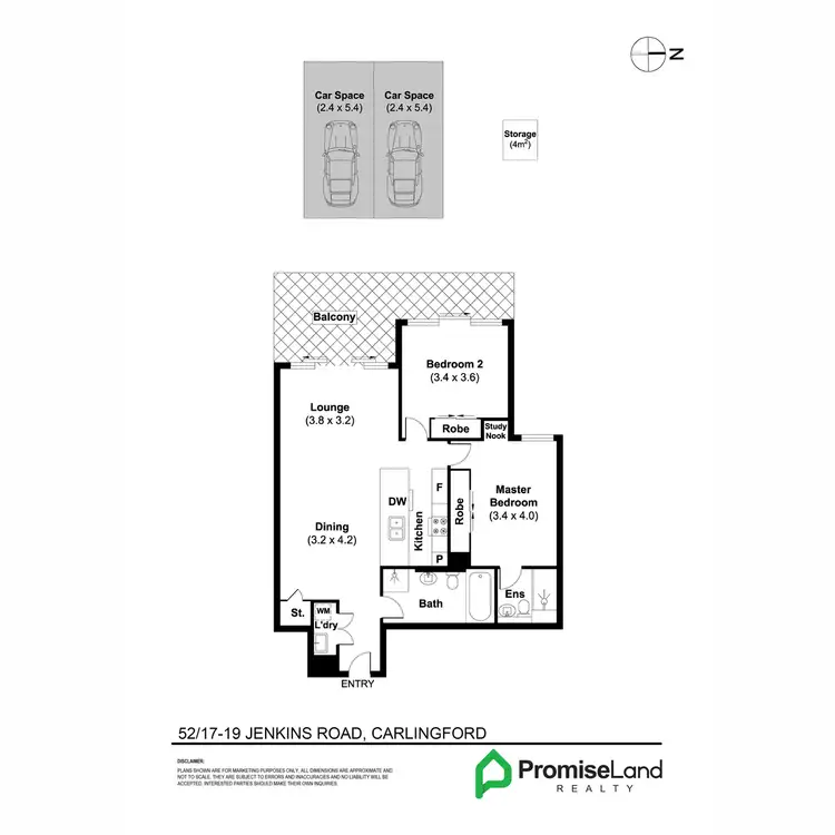 Floorplan of Homely apartment listing, 52/17-19 Jenkins Road, Carlingford NSW 2118