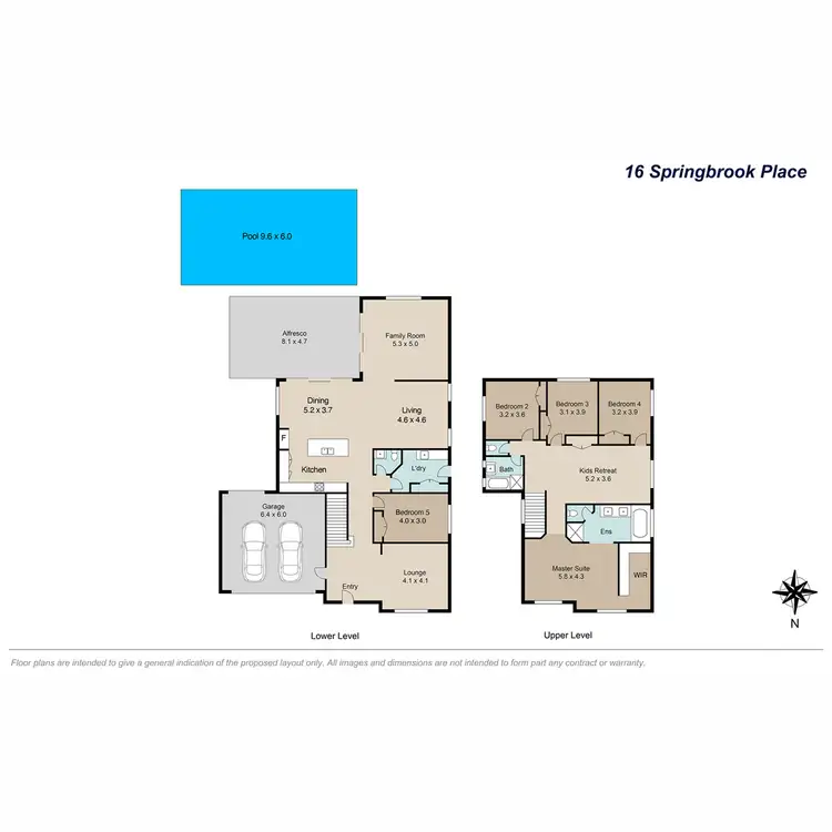 Floorplan of Homely house listing, 16 Springbrook Place, Moggill QLD 4070