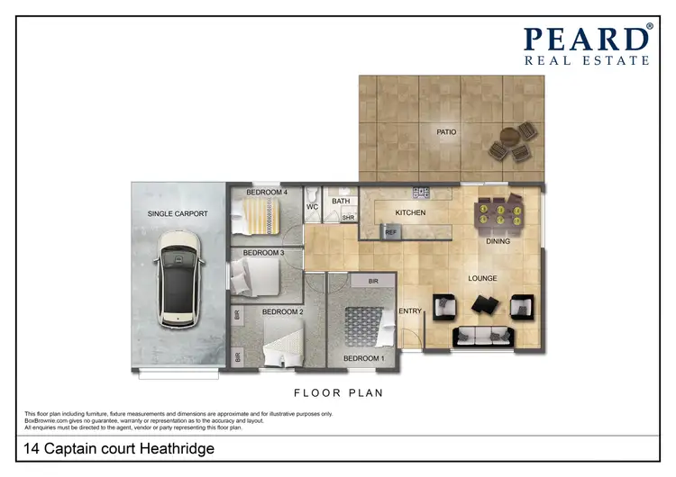 Floorplan of Homely house listing, 14 Captain Court, Heathridge WA 6027