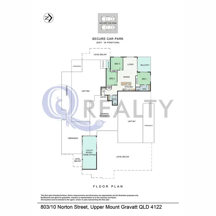Floorplan of Homely apartment listing, 803/10 Norton Street, Upper Mount Gravatt QLD 4122