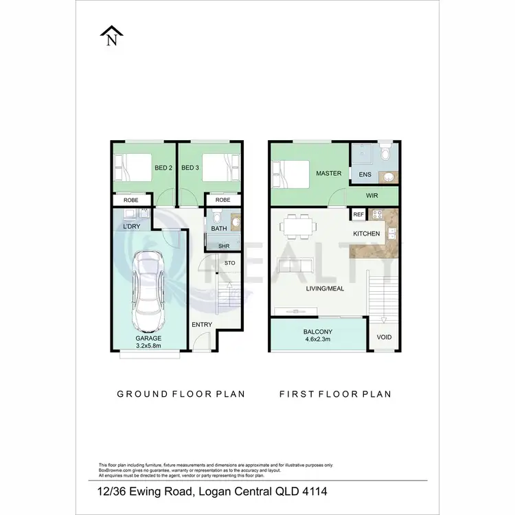 Floorplan of Homely townhouse listing, 12/36 Ewing Road, Logan Central QLD 4114