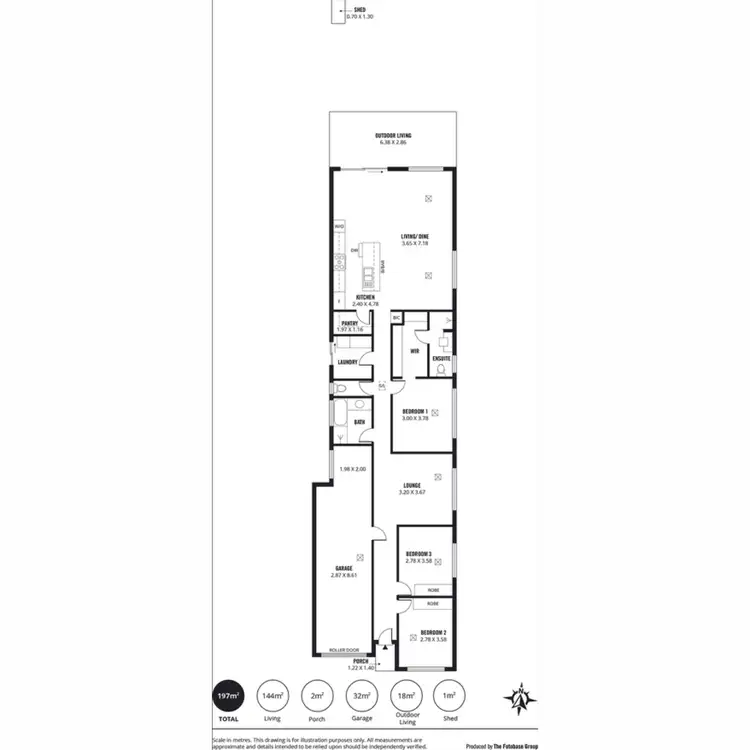 Floorplan of Homely house listing, 8a Heather Avenue, Windsor Gardens SA 5087