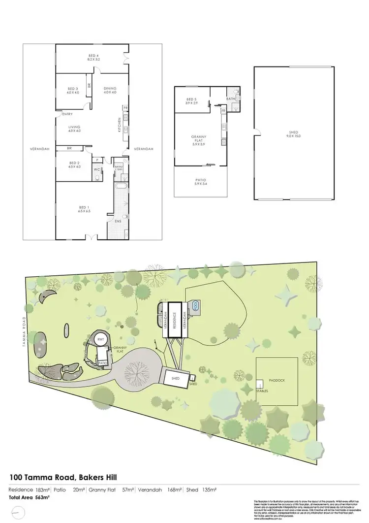 Floorplan of Homely house listing, 100 Tamma Road, Bakers Hill WA 6562
