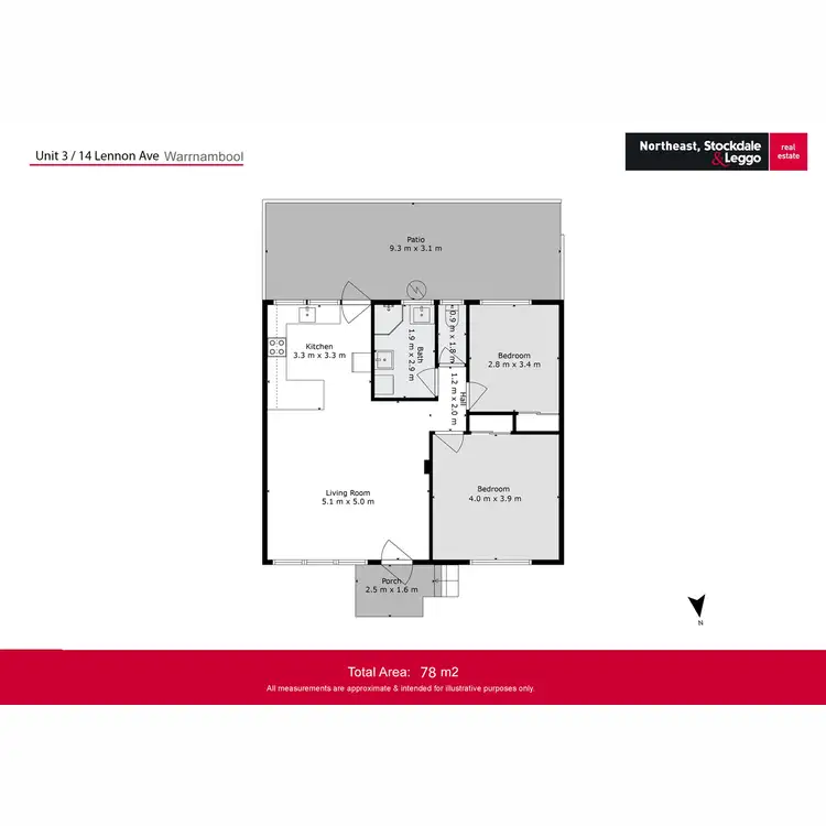 Floorplan of Homely unit listing, 3/14 Lennon Avenue, Warrnambool VIC 3280