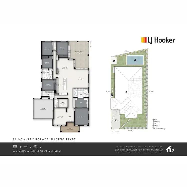 Floorplan of Homely house listing, 54 Mcauley Parade, Pacific Pines QLD 4211