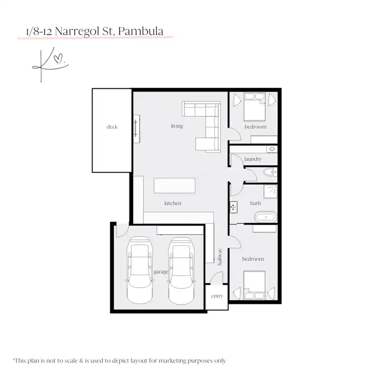 Floorplan of Homely house listing, 1/8-12 Narregol Street, Pambula NSW 2549