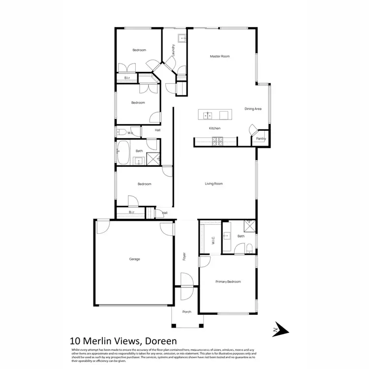 Floorplan of Homely house listing, 10 Merlin Views, Doreen VIC 3754